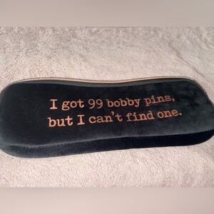 Black Velvet Hair Accessory Holder